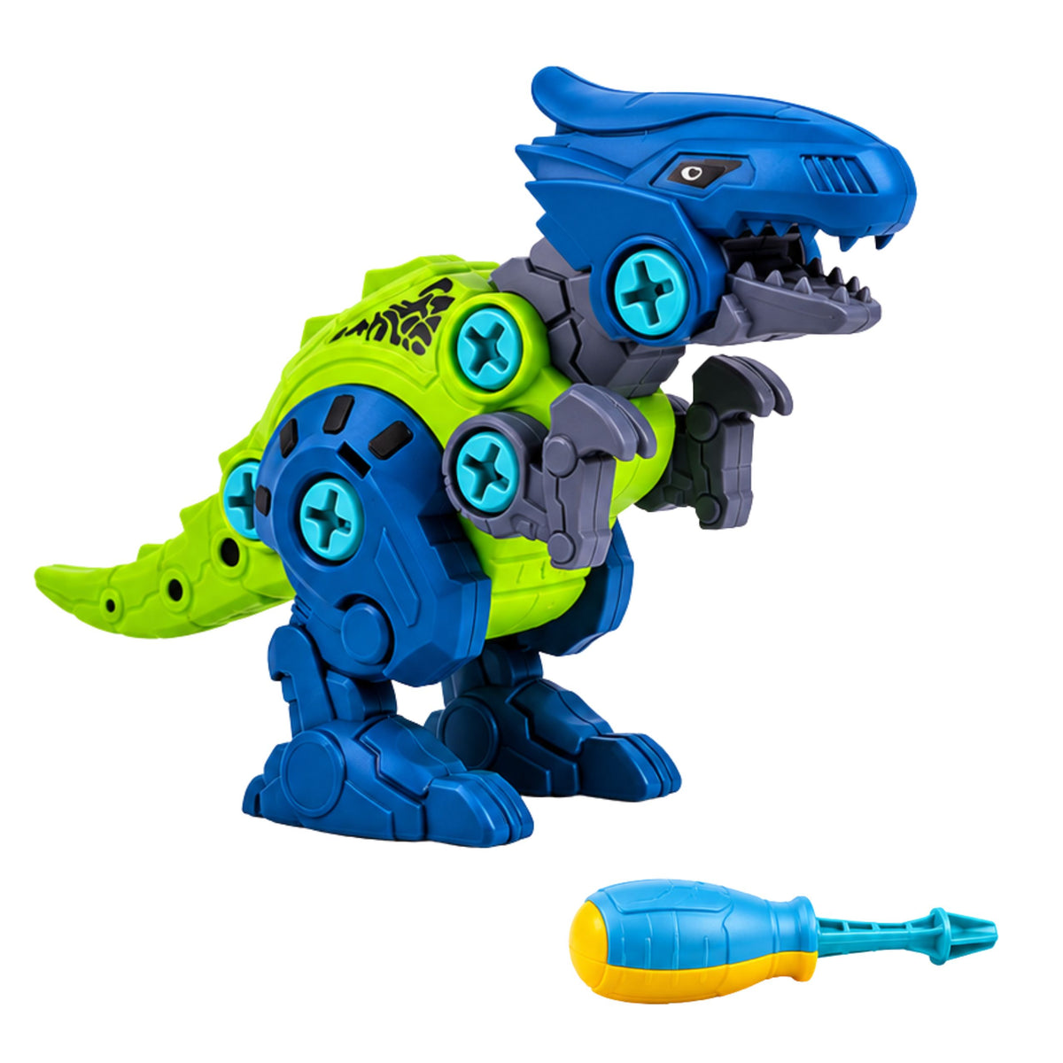 Dinosaur Construction Blocks Screwing Set With Screwdriver 4-in-1