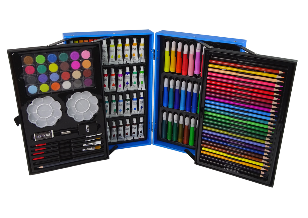 Large Art Set In A Suitcase 145 Pieces Unicorn