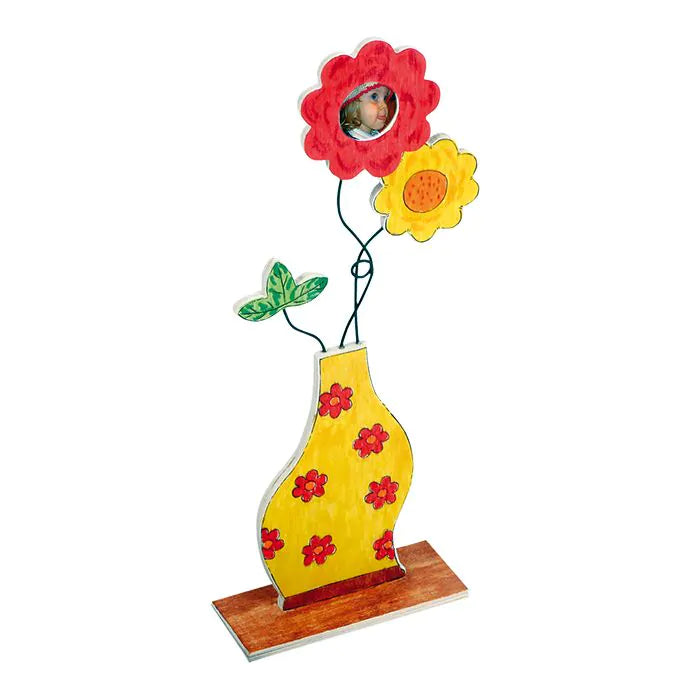 Beleduc Wooden Flower Vase Photo Holder