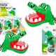 Biting Crocodile Keychain Bell Green