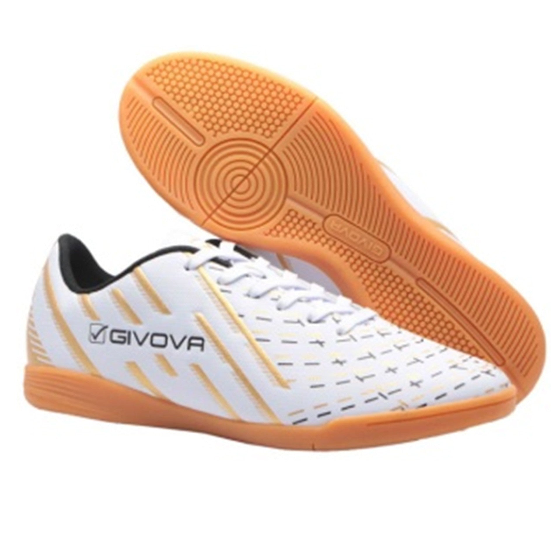 Givova Rione Id-m1 Futsal Shoes Blanco/Dorado