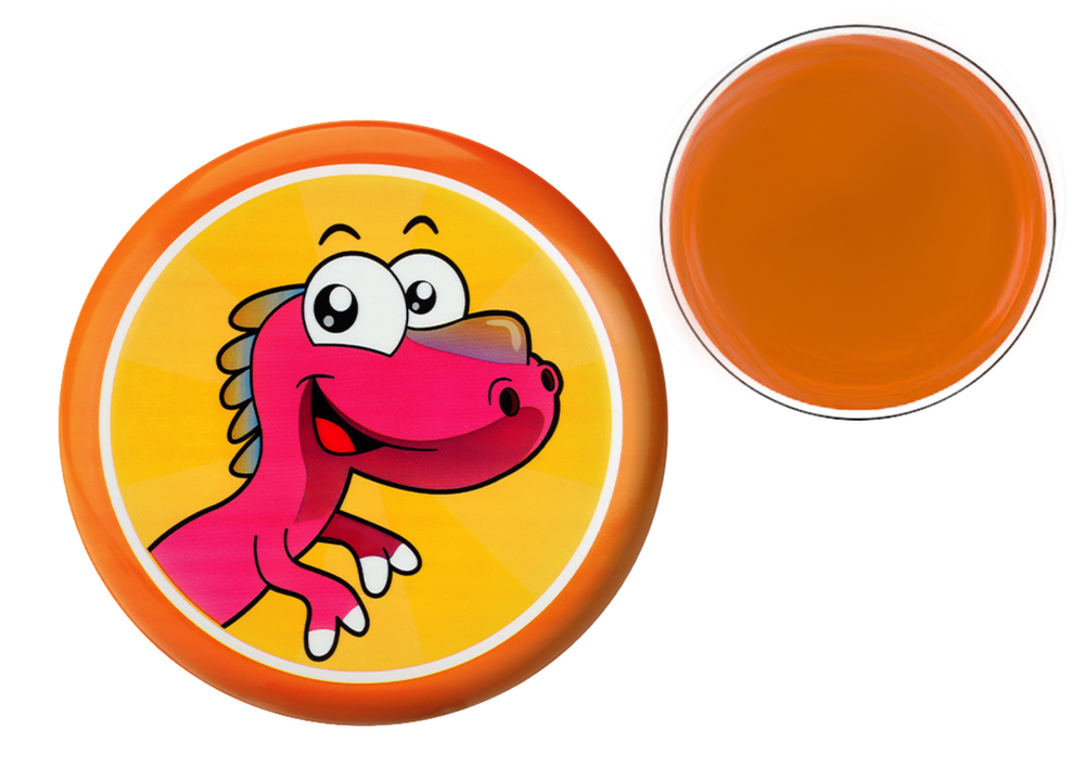 Flying Disc Frisbee With Dinosaur Orange 20 Cm