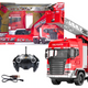 Fire Truck With Boom Remote Control Rc Spray Lights