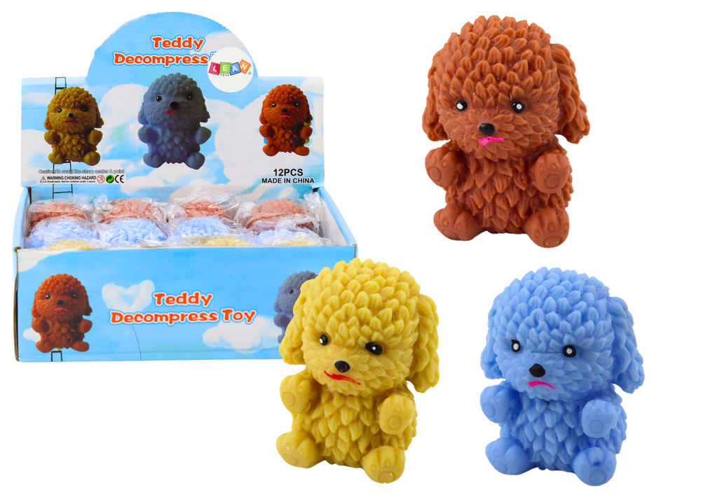 Squishy Dog Stretchy Rubber Soft Anti-stress 7 Cm Mix Color
