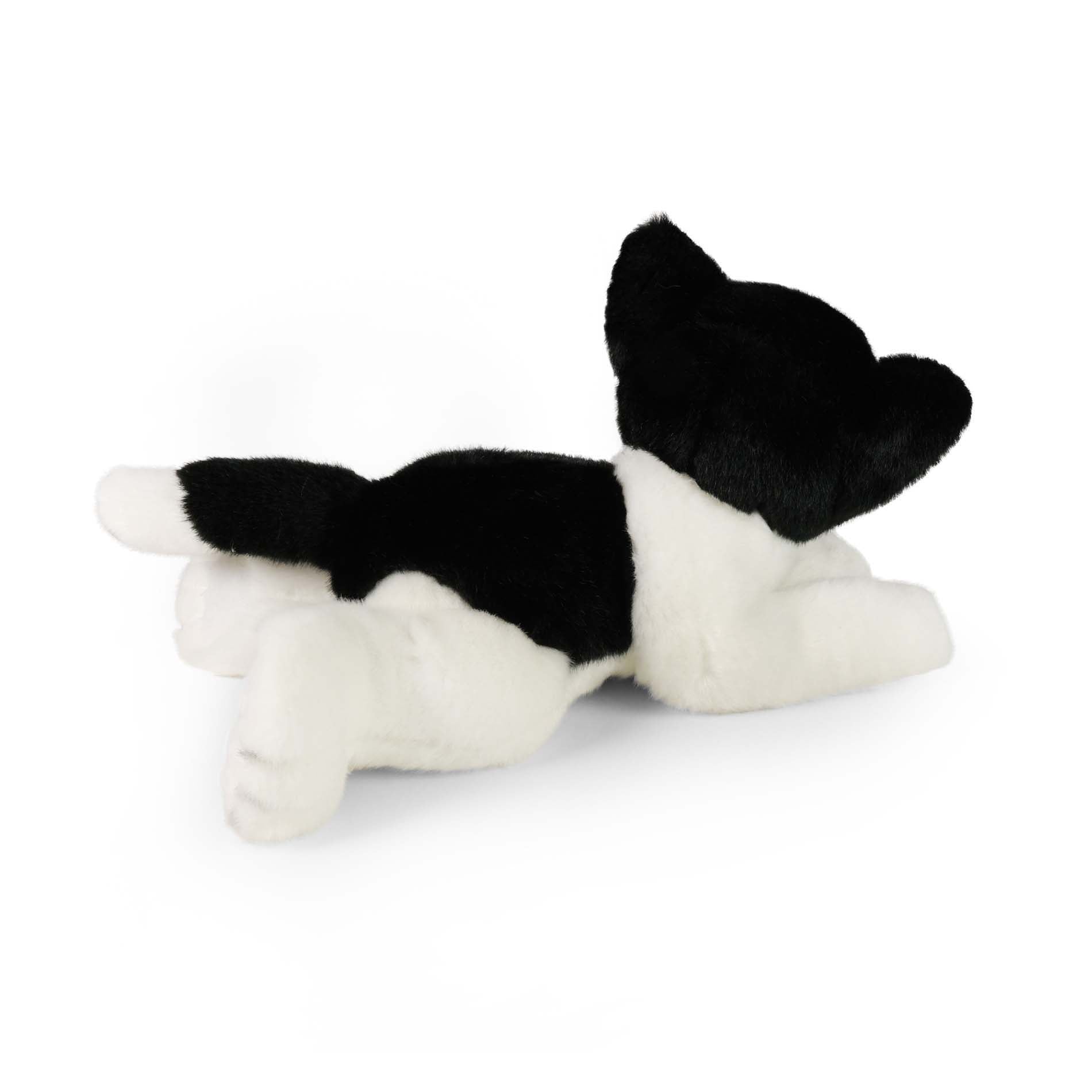 Peluche Gatto Bianco/Nero 30 Cm Ecologico