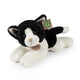 Peluche Gatto Bianco/Nero 30 Cm Ecologico