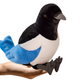 Plush Mascot Eurasian Magpie Blue 30cm