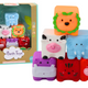 Soft Educational Bath Blocks Animals