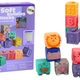 Soft Educational Blocks Animals Numbers Letters Colorful 12 Pcs