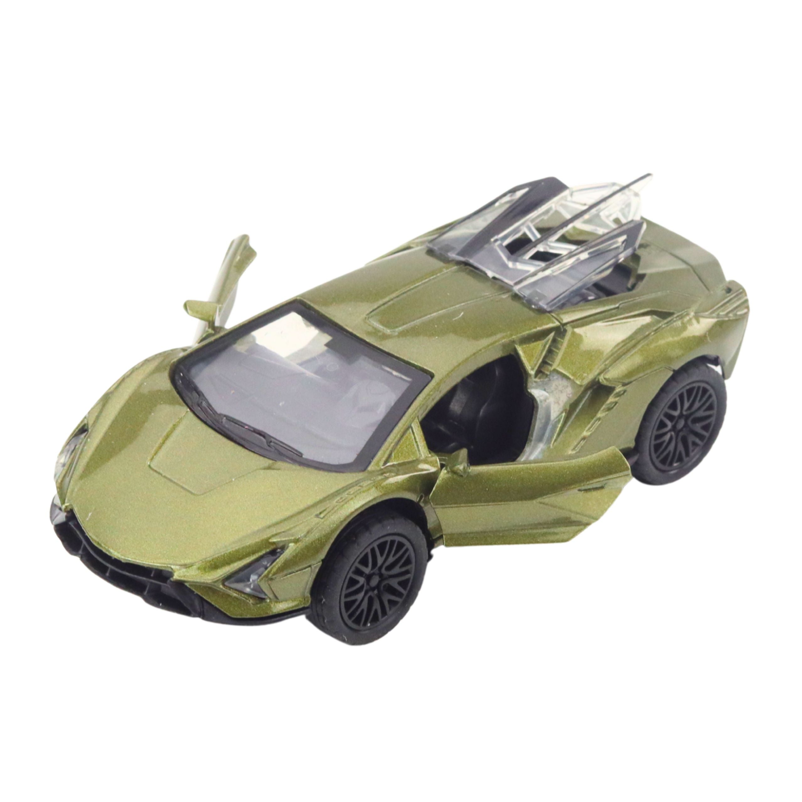 Metal Sports Car With Motorized Lights Sounds Mix