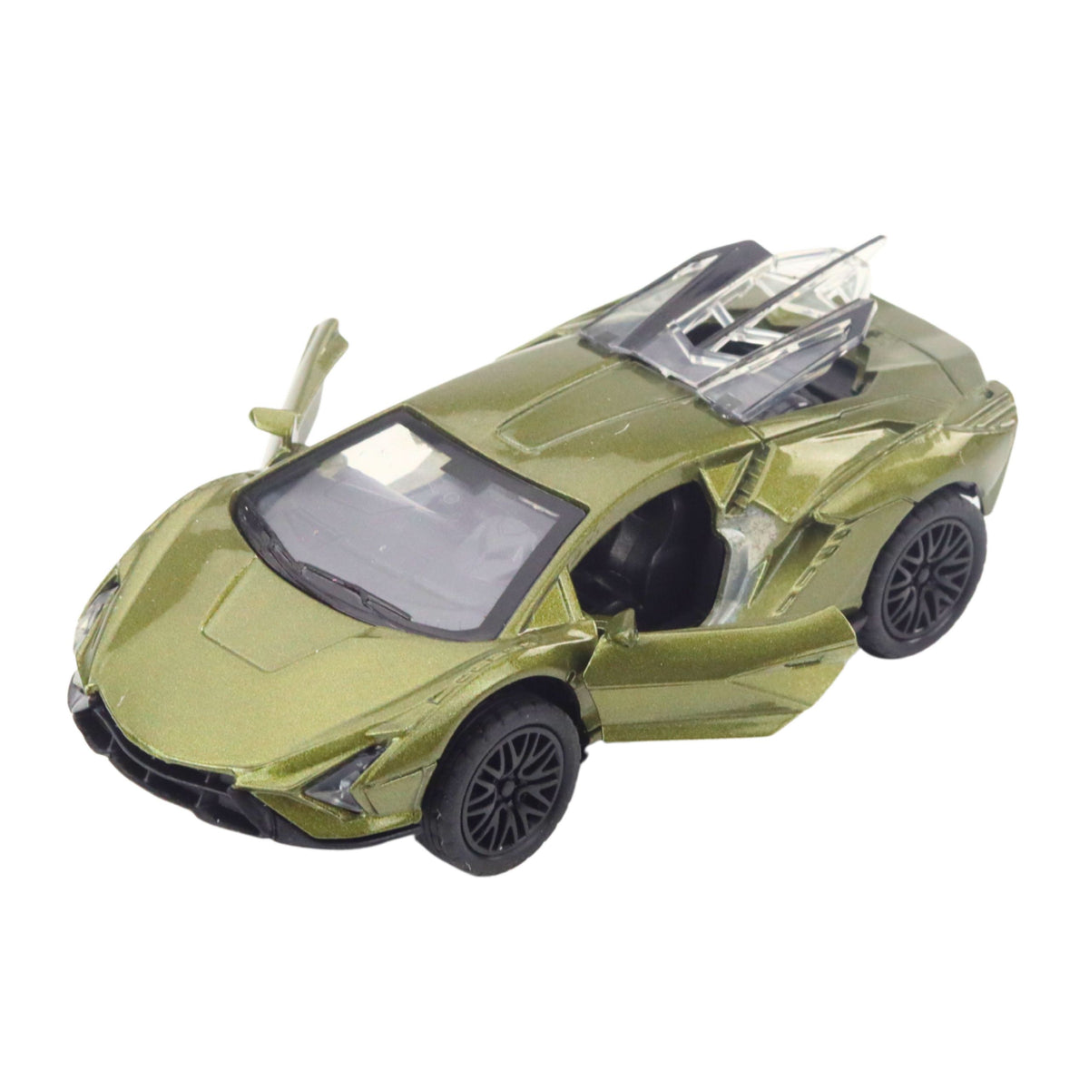 Metal Sports Car With Motorized Lights Sounds Mix