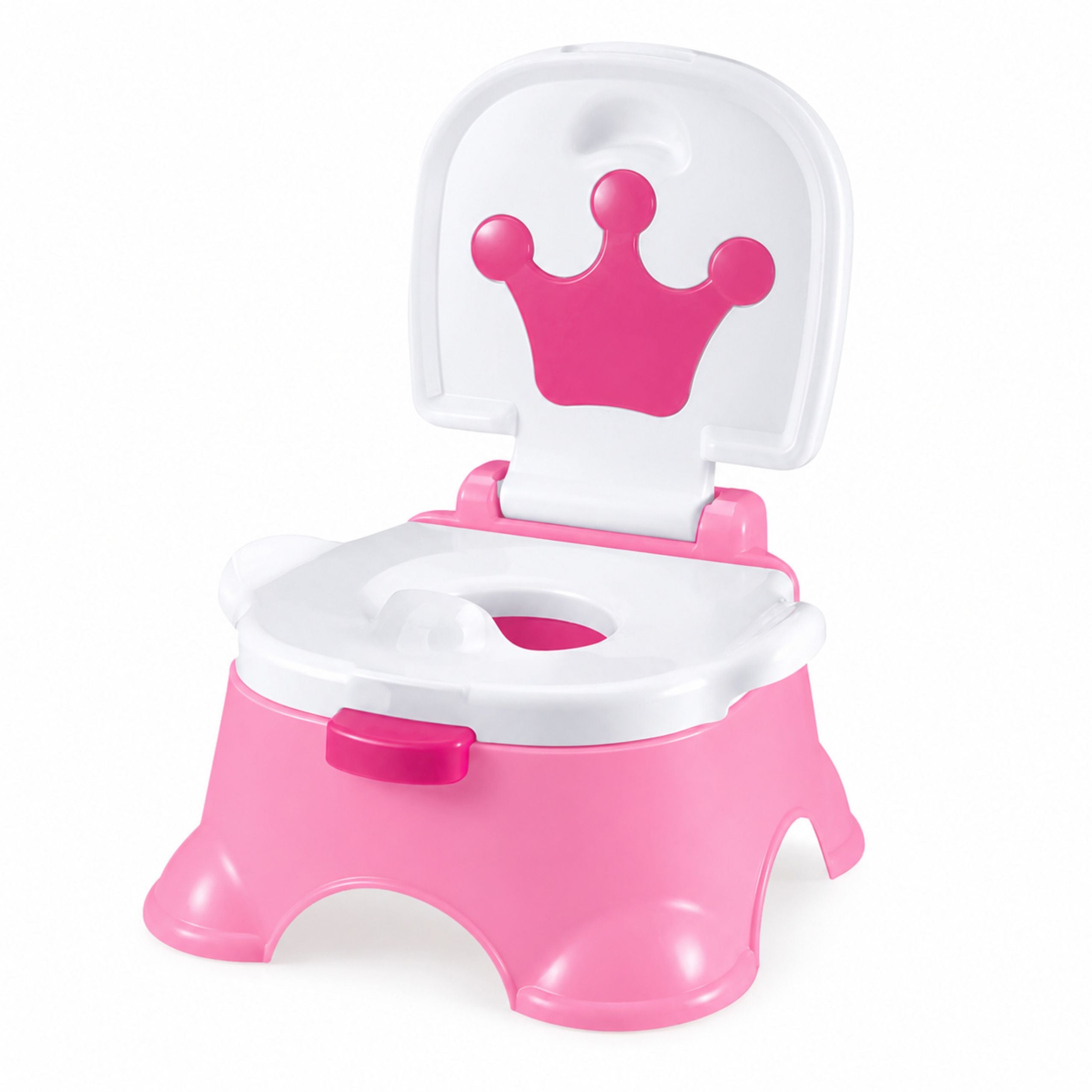 Interactive Pink Potty With Crown Musical Toilet For Toddlers 5 In 1