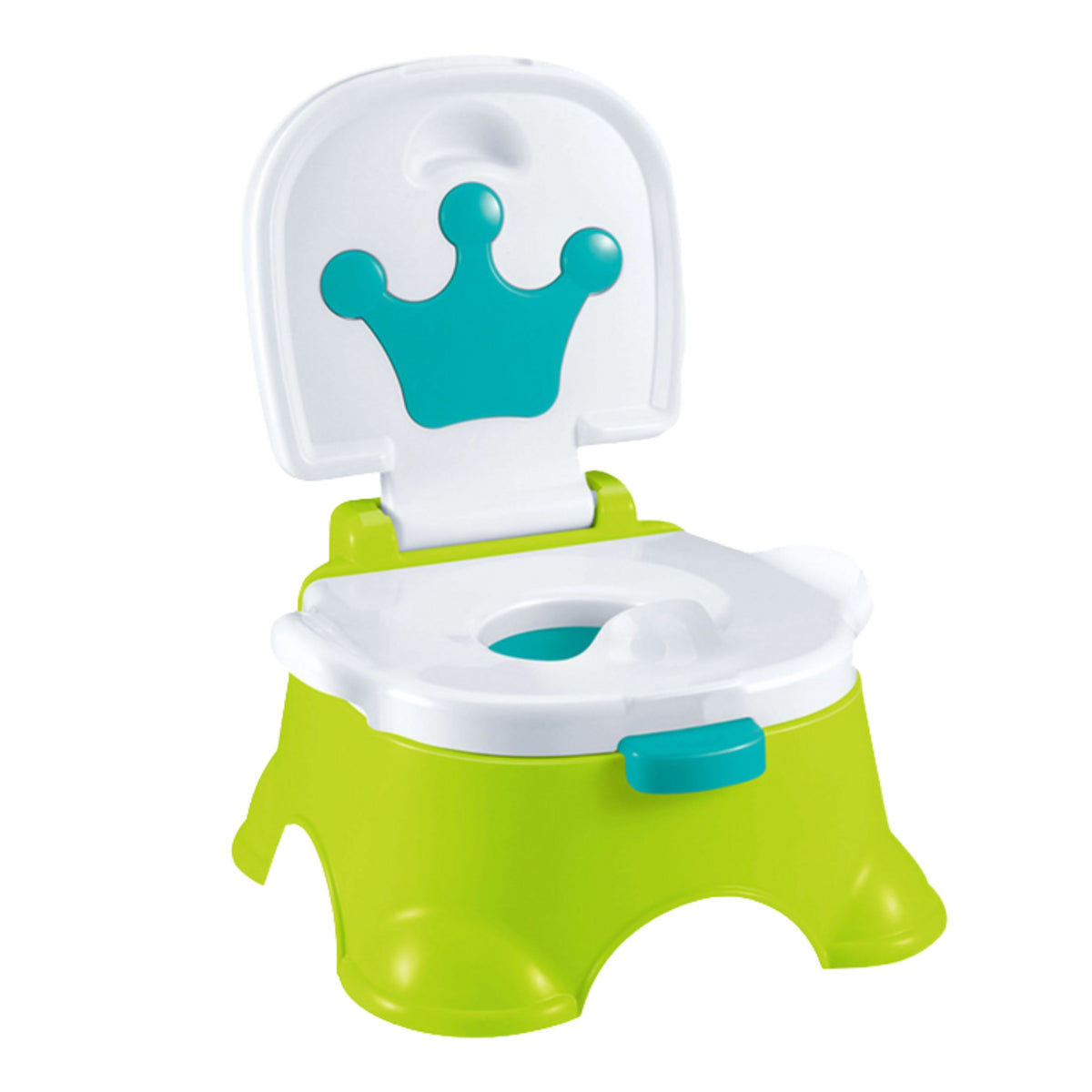 Interactive Potty Green With Blue Crown Musical Toilet For Toddlers 5 In 1