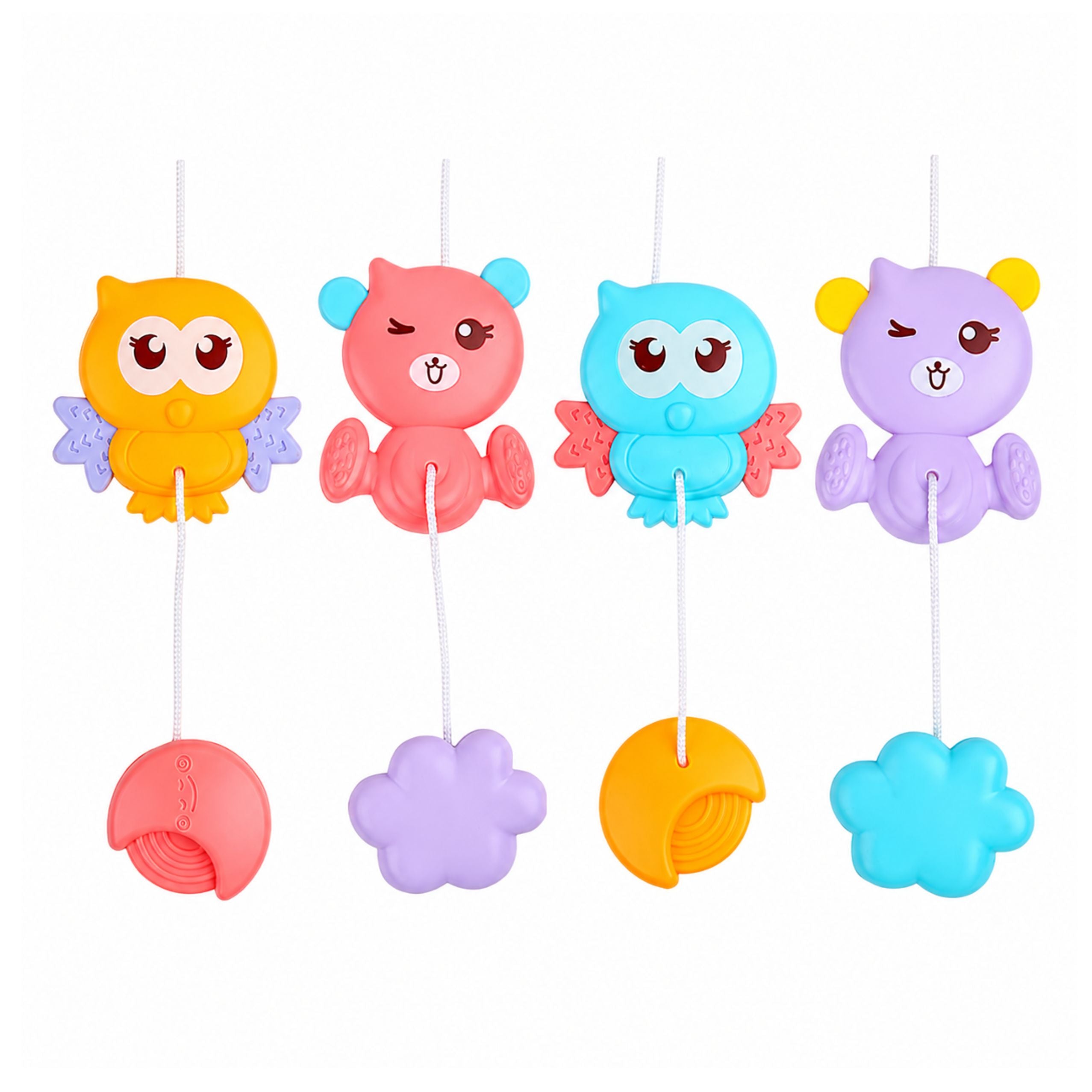 Crib Carousel Projector Remote Control Melodies Animal Sounds Blue