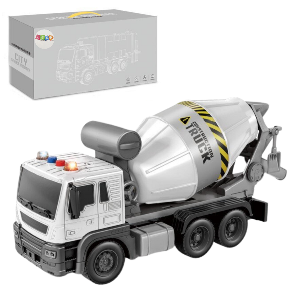 Blue Concrete Mixer Rotating Pear Sound Lights