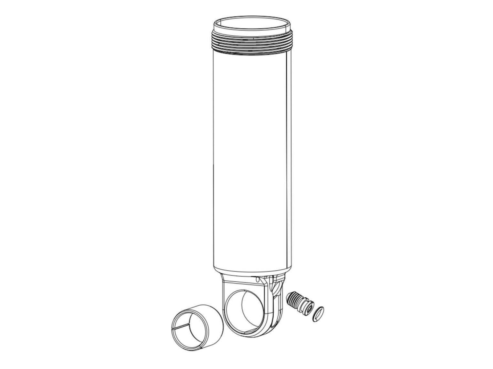 Rockshox Rear Shock Damper Body/ifp - Fast Black 216x63 -monarch 2014+