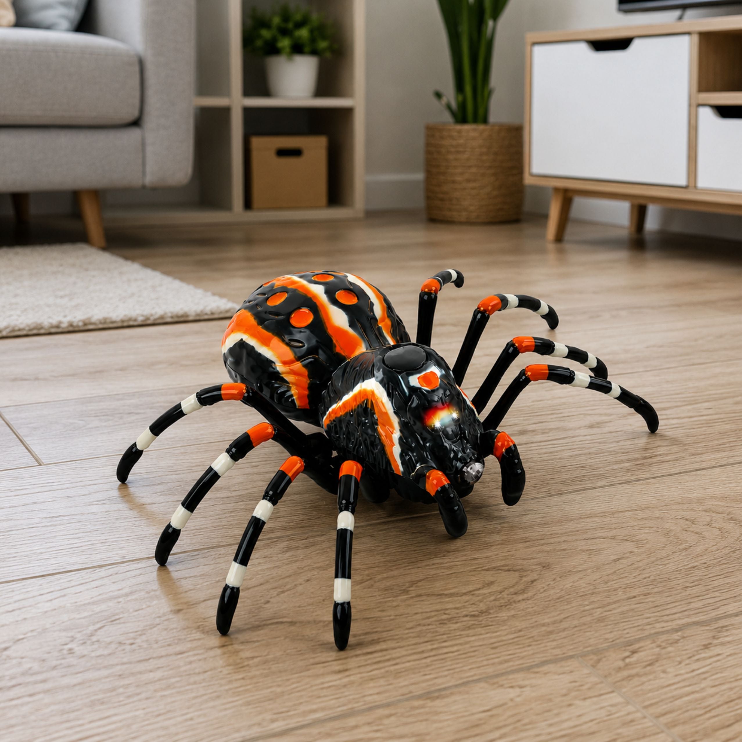 Remote Controlled Spider Tarantula Infrared Black R/c St