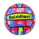 Rubber Ball Bright Leaves Pink Blue 24 Cm