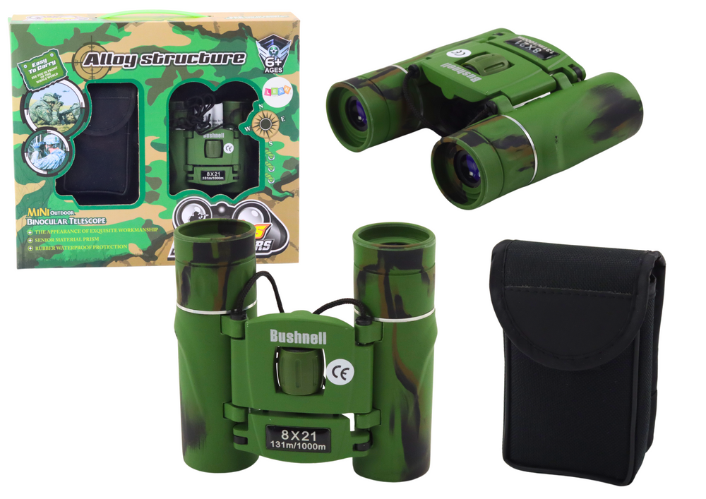 Small Binoculars With Case 12x Magnification Field Of View 1000m