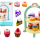 Sweets Set Cakes Cupcakes Wooden Stand