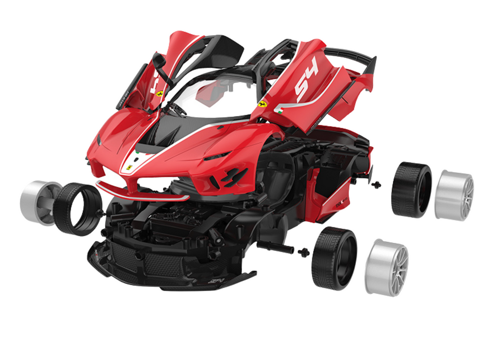 Building Blocks Car Rc Rastar 1:18 Ferrari Fxxk Evo Red 88 Pcs.