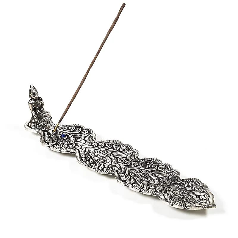 Arzator Tamaie Buddha Leafshape Culoare Argintie - 25x5,5x5 Cm Pachet De 2 Buc