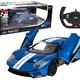 Rc Car Remote Control Model Ford Gt 1:14 Opening Doors Blue