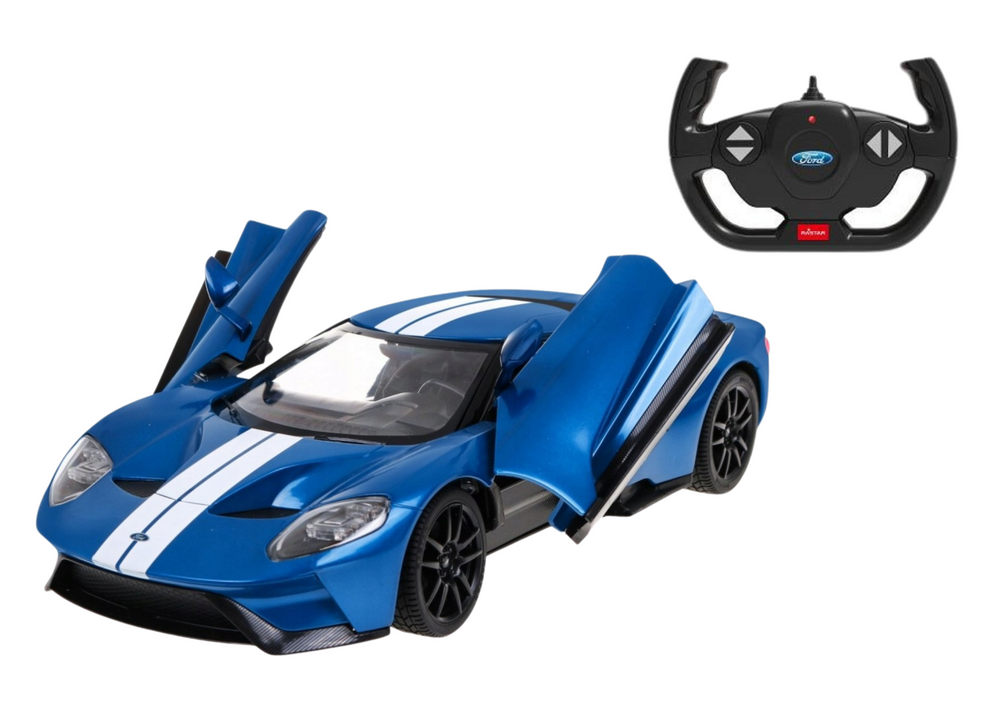 Rc Car Remote Control Model Ford Gt 1:14 Opening Doors Blue