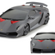 Rc Sports Car 1:18 Remote Controlled Lamborghini Sesto Elemento Gray