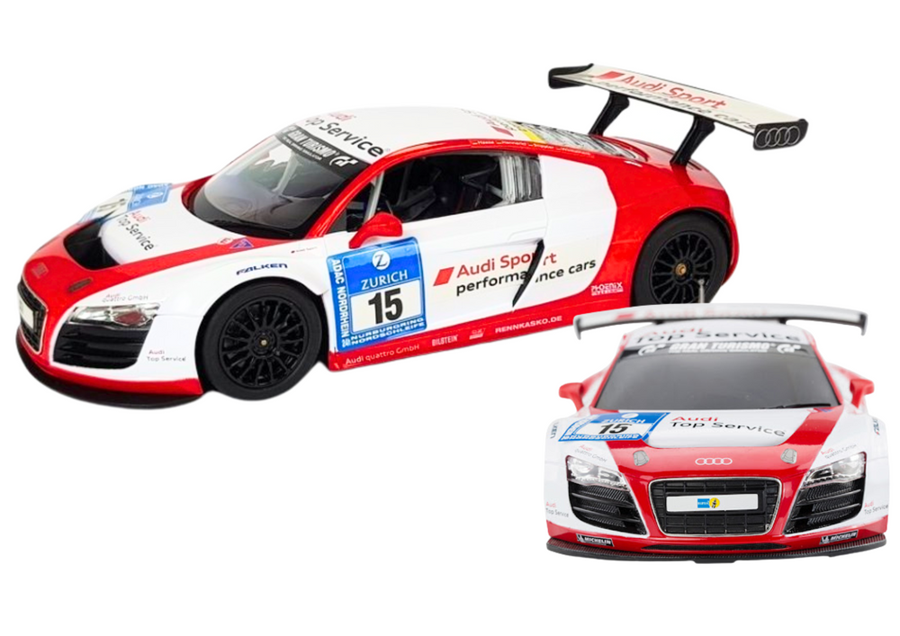 Car R/c 1:24 Remote Controlled Sports Audi R8 Lms White