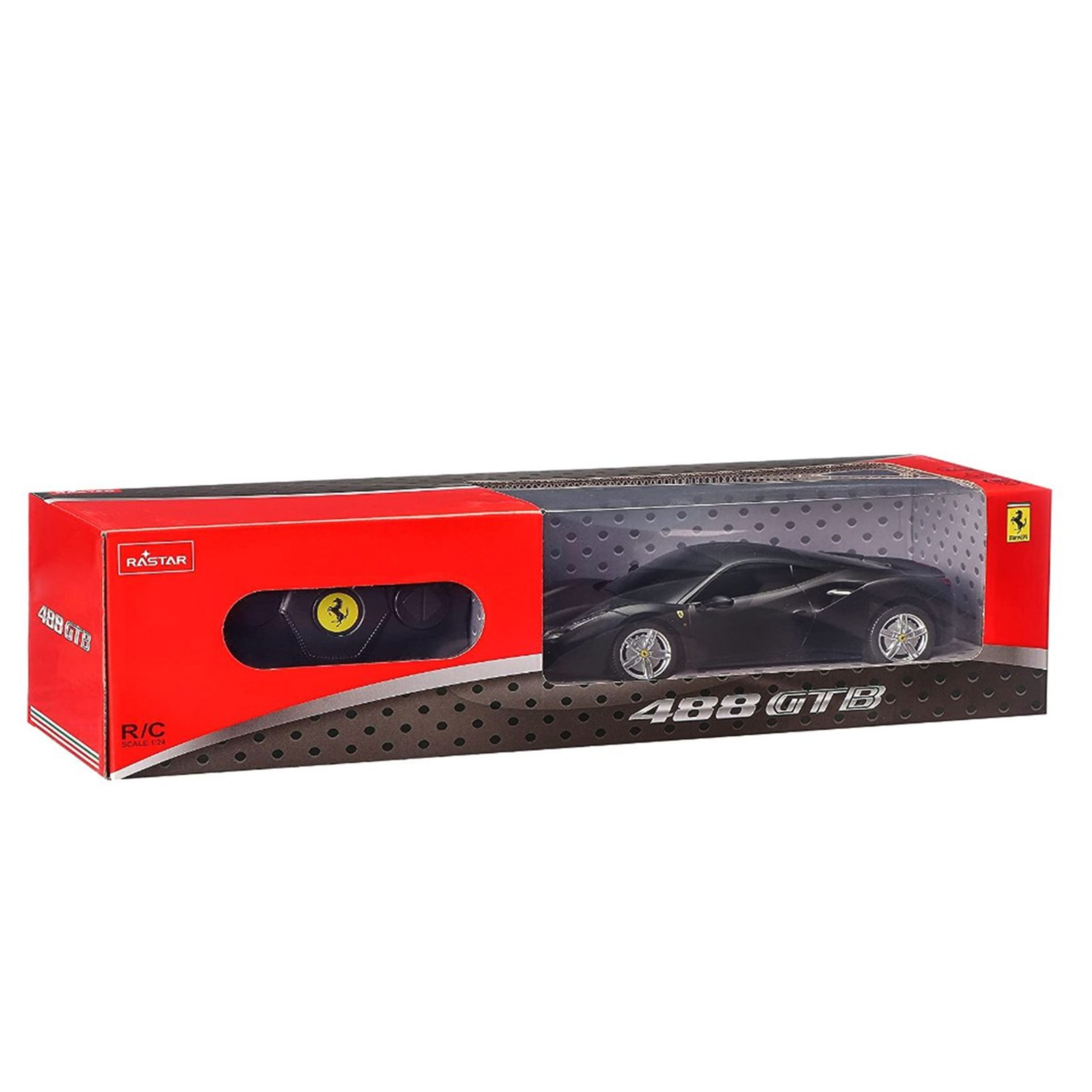 Rc Car Rastar 1:24 Ferrari 488 Gtb Black