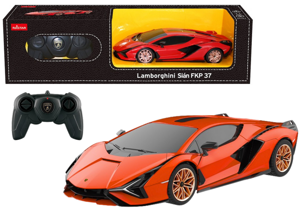 Lamborghini Sian Rastar Remote Controlled Rc Car Orange 1:24
