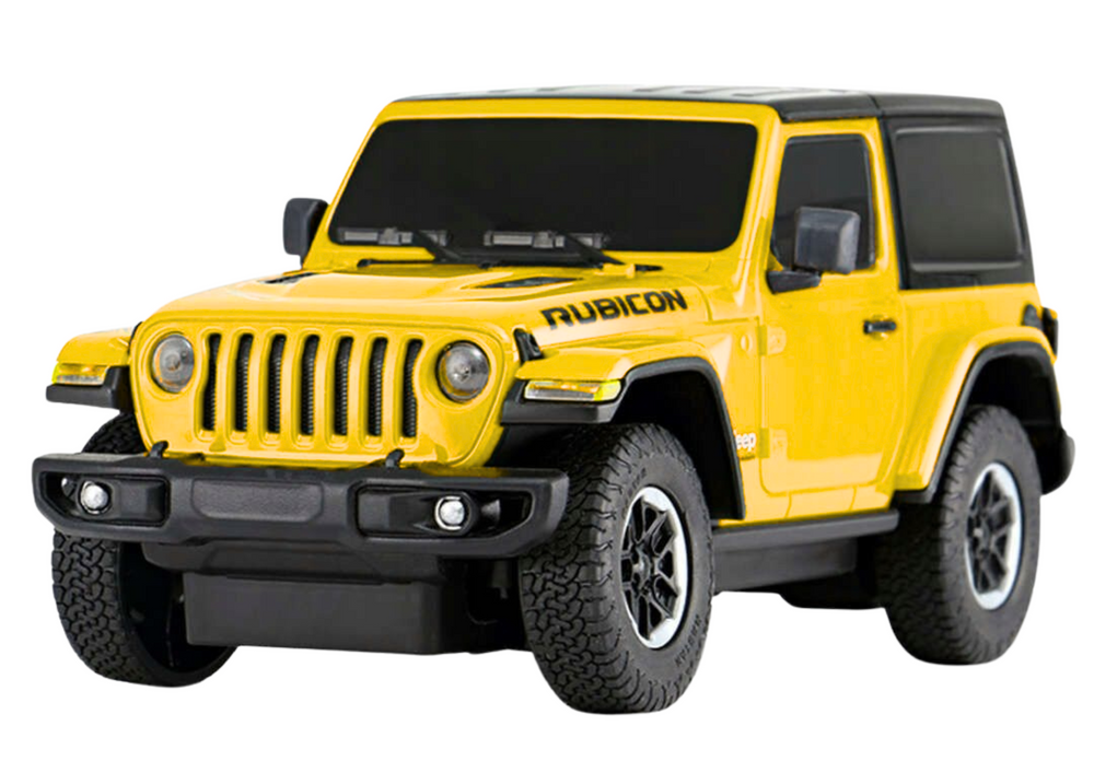 Jeep Wrangler Jl Rubicon Remote Controlled Rc Car Rastar Yellow 1:24