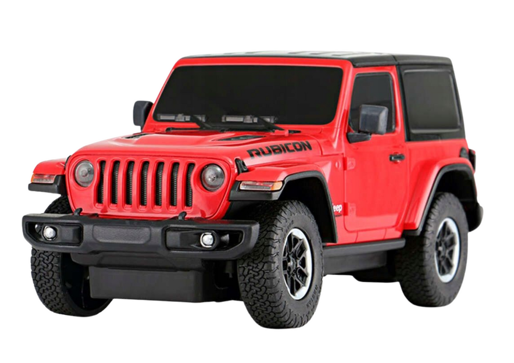 Jeep Wrangler Jl Rubicon Remote Controlled Rc Car Rastar Red 1:24