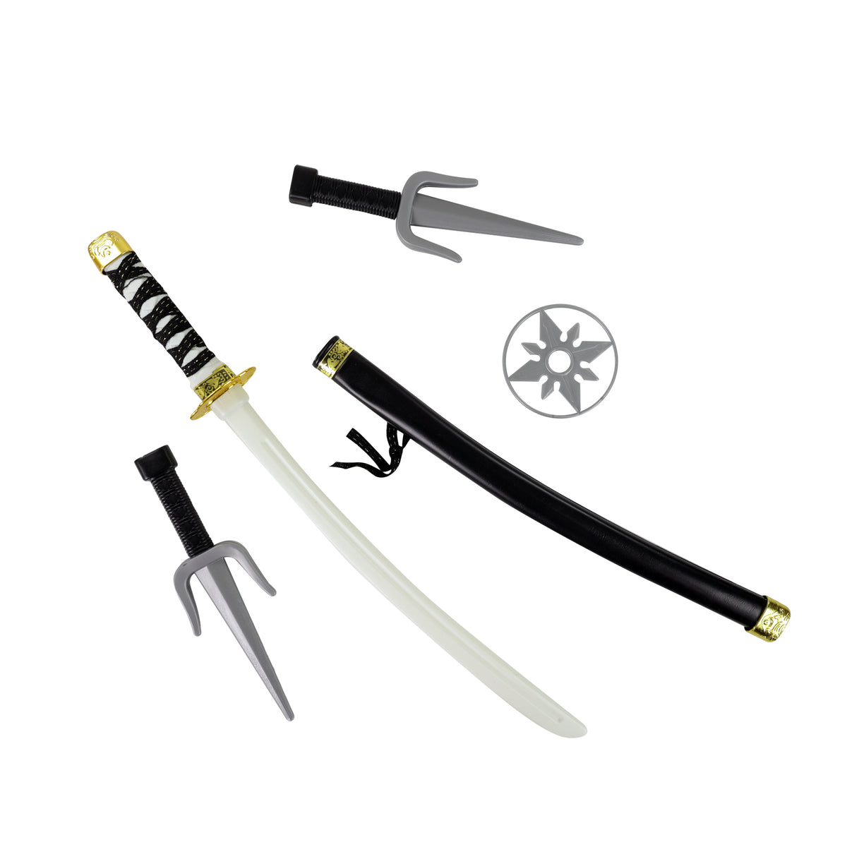 Ninja-Set mit Shuriken