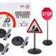Educational Set Large Road Signs 76cm 3 Pcs