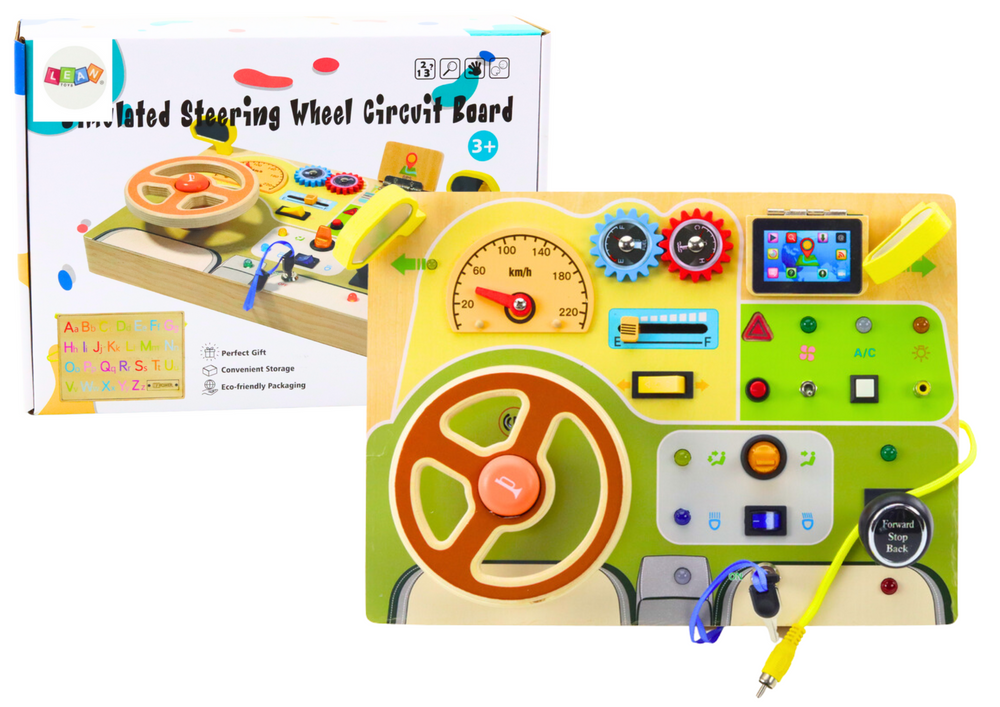 Analog Sensory Manipulative Board Car Led Lights