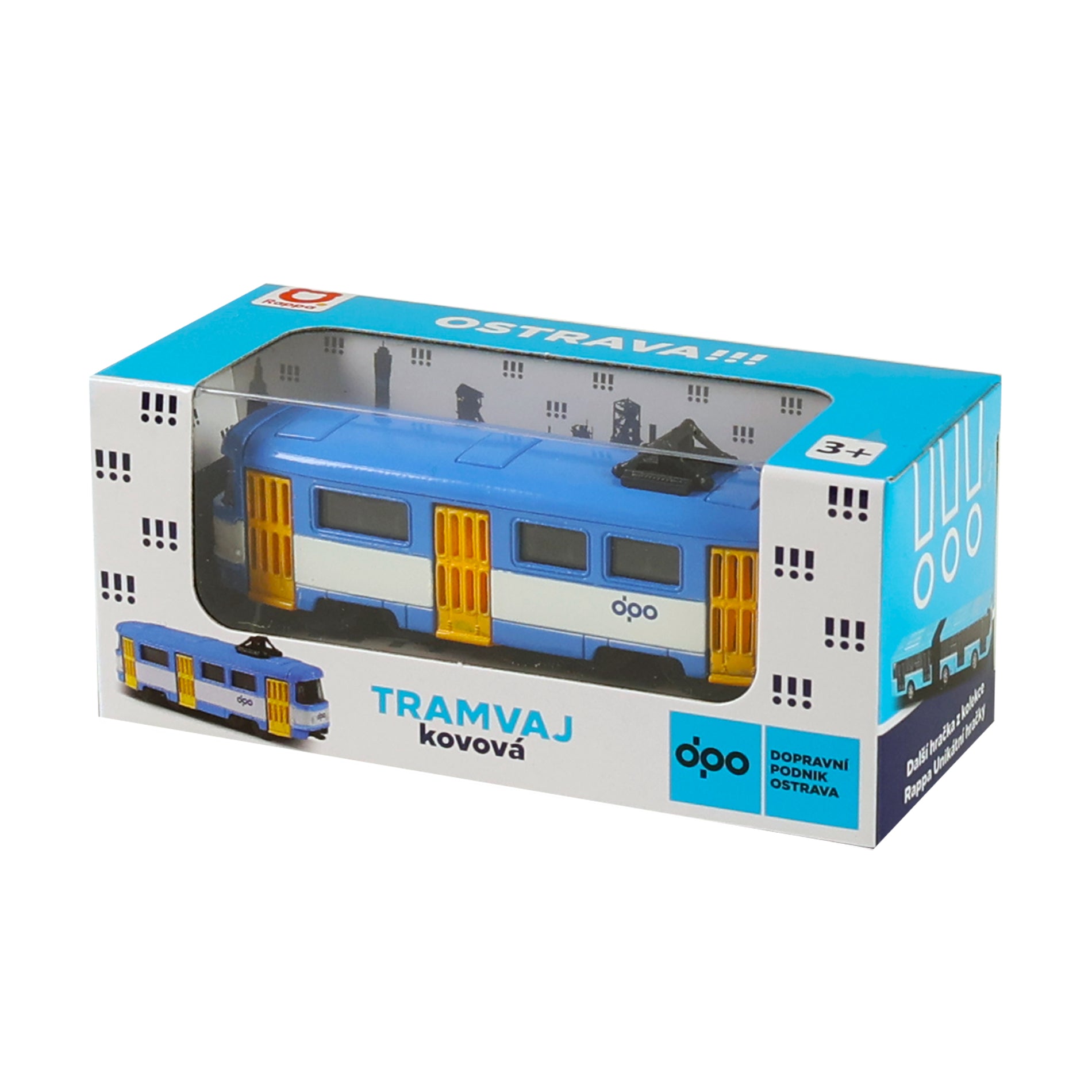 Метален трамвай Mini Dpo Ostrava 8,5 см