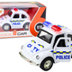 Classic Police Car 1:38 Drive Lights Sounds White