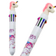 Multicolor Unicorn Automatic Pen 10 White