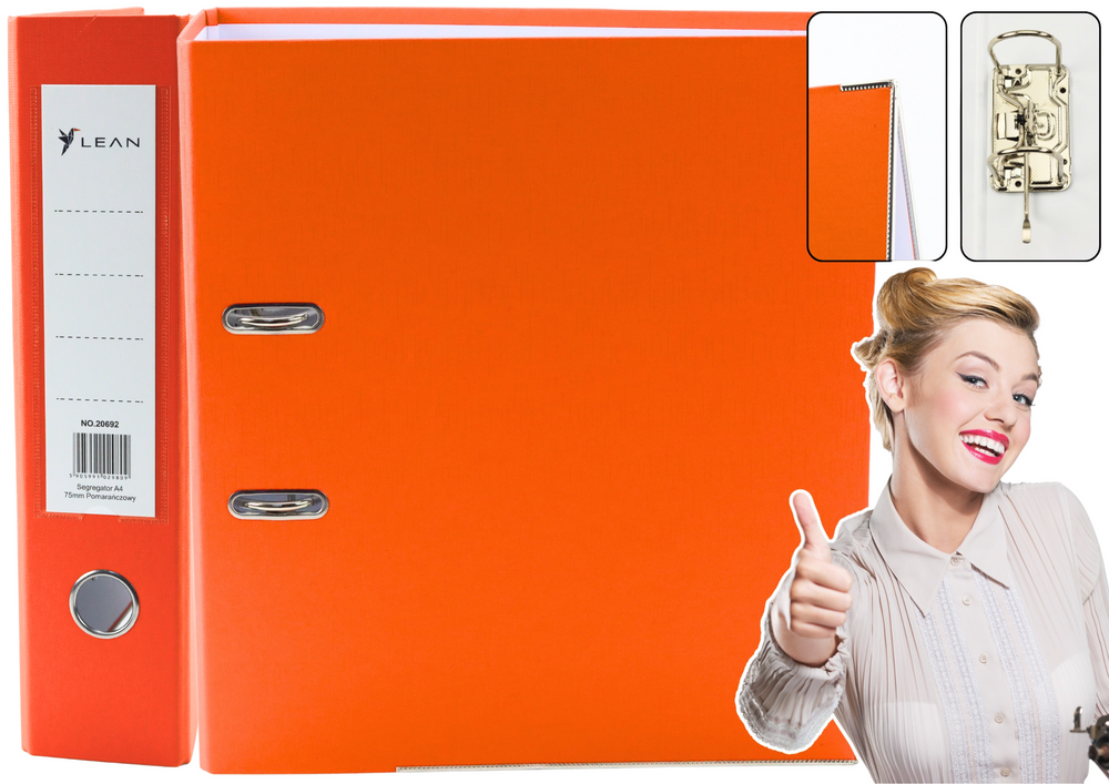 A4/75mm Orange Document Binder