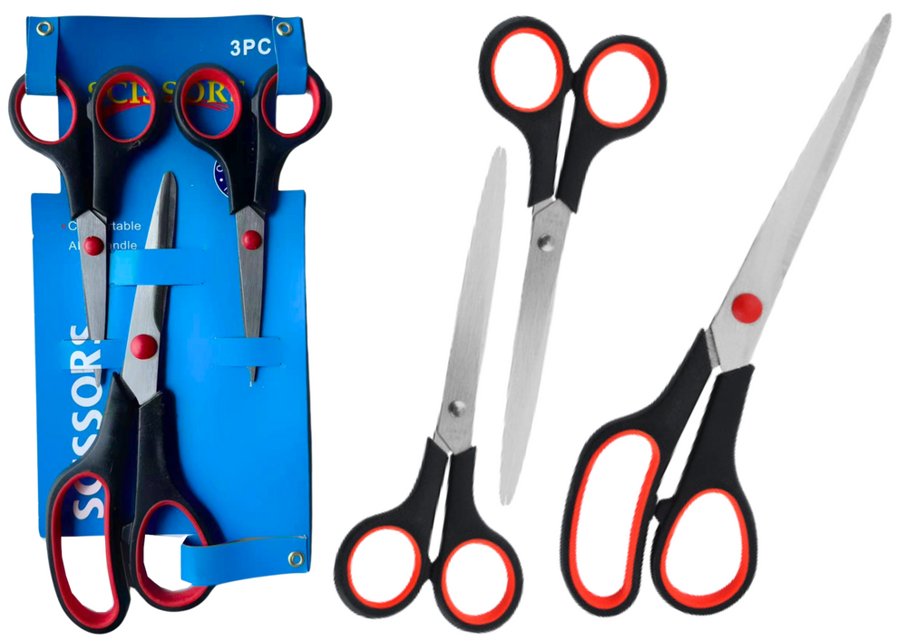 Office Scissors Set Universal 3 Pcs.