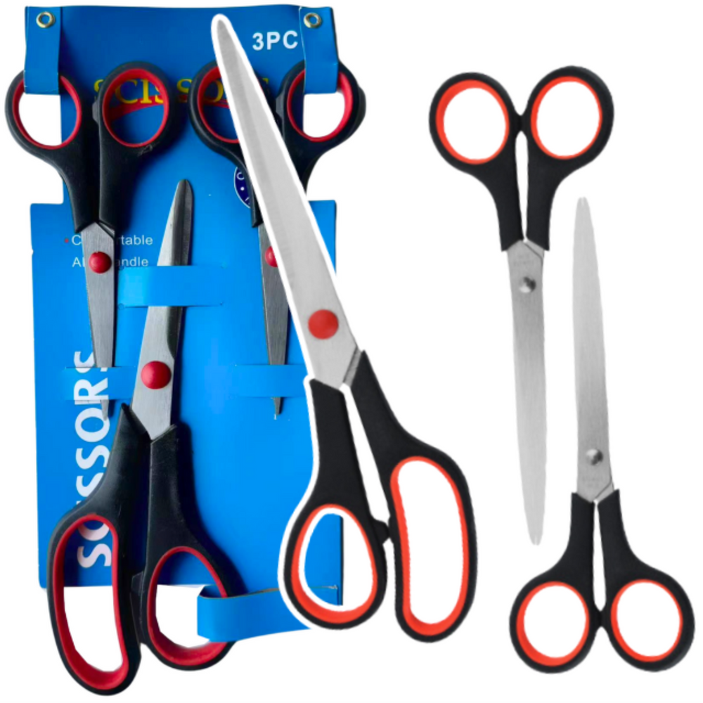 Office Scissors Set Universal 3 Pcs.