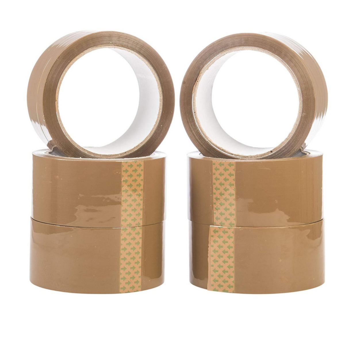Téip Pacála Rubair Shintéiseach Donn 48mm*50m 54yd Láidir
