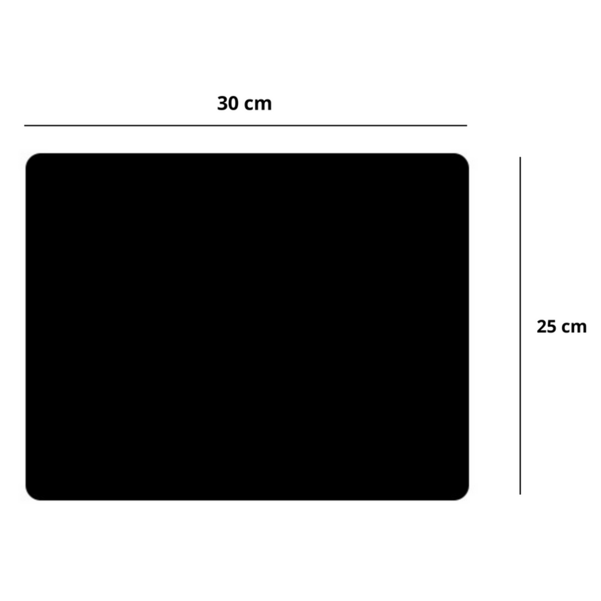 Protiskluzová podložka pod myš černá 30x25cm