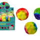 Glowing Ball For Bouncing And Kneading With Recesses Colorful 9.5cm