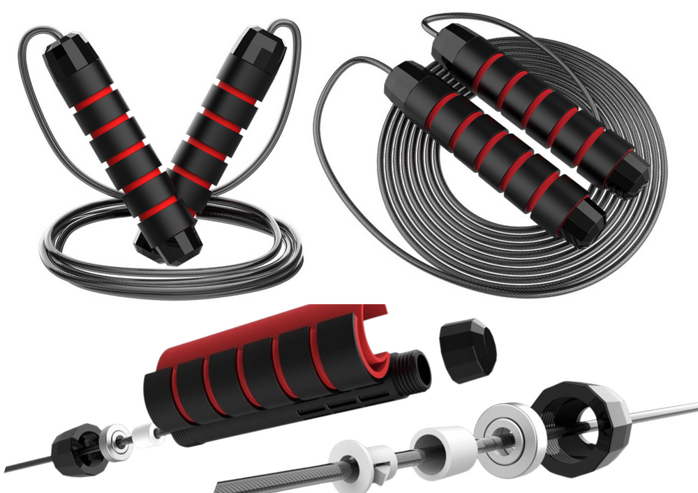 Exercise Skipping Rope With Foam Handle Adjustable 3m