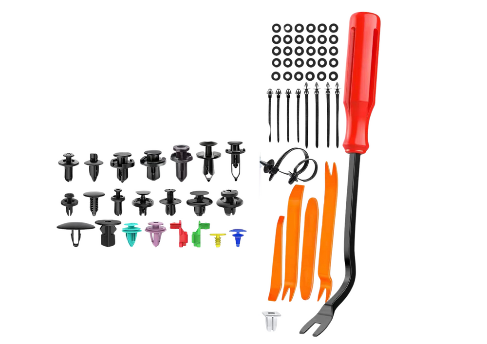 Set Of Car Clips In Organizer 23 Sizes 680pcs