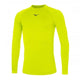 T-shirt termica a maniche lunghe Mizuno Team Core Amarillo Flúor/Marino