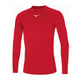 T-shirt termica a maniche lunghe Mizuno Team Core Rojo/Blanco